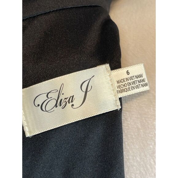 Eliza J Black Lace Halter Maxi Dress – Women's Size 6 whimsy goth witchy - Picture 7 of 8